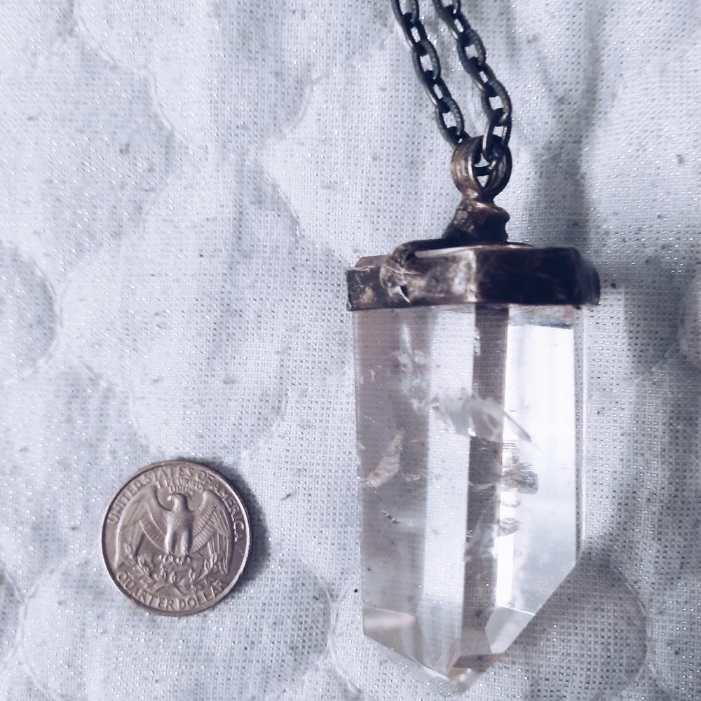 Crystal Necklace Vintage Quartz *Large*